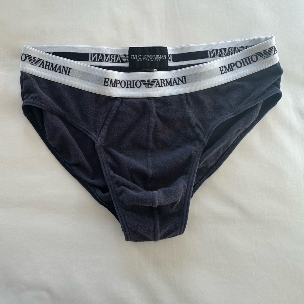 Emporio Armani Men's Dark Blue Briefs